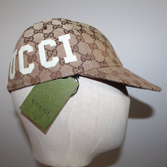 NWT GUCCI GG Monogram Supreme Soft Baseball Hat Cap 25 M 58 cm 751400 - Picture 1 of 10